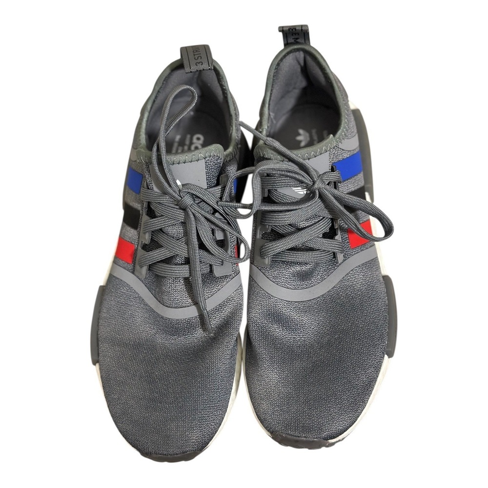 Adidas Athlesure NMD_R1 Grey Scarlet Blue Sneakers FZ5708 Sporty Men's Size 10 - Picture 11 of 11